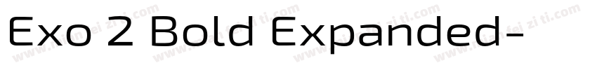 Exo 2 Bold Expanded字体转换